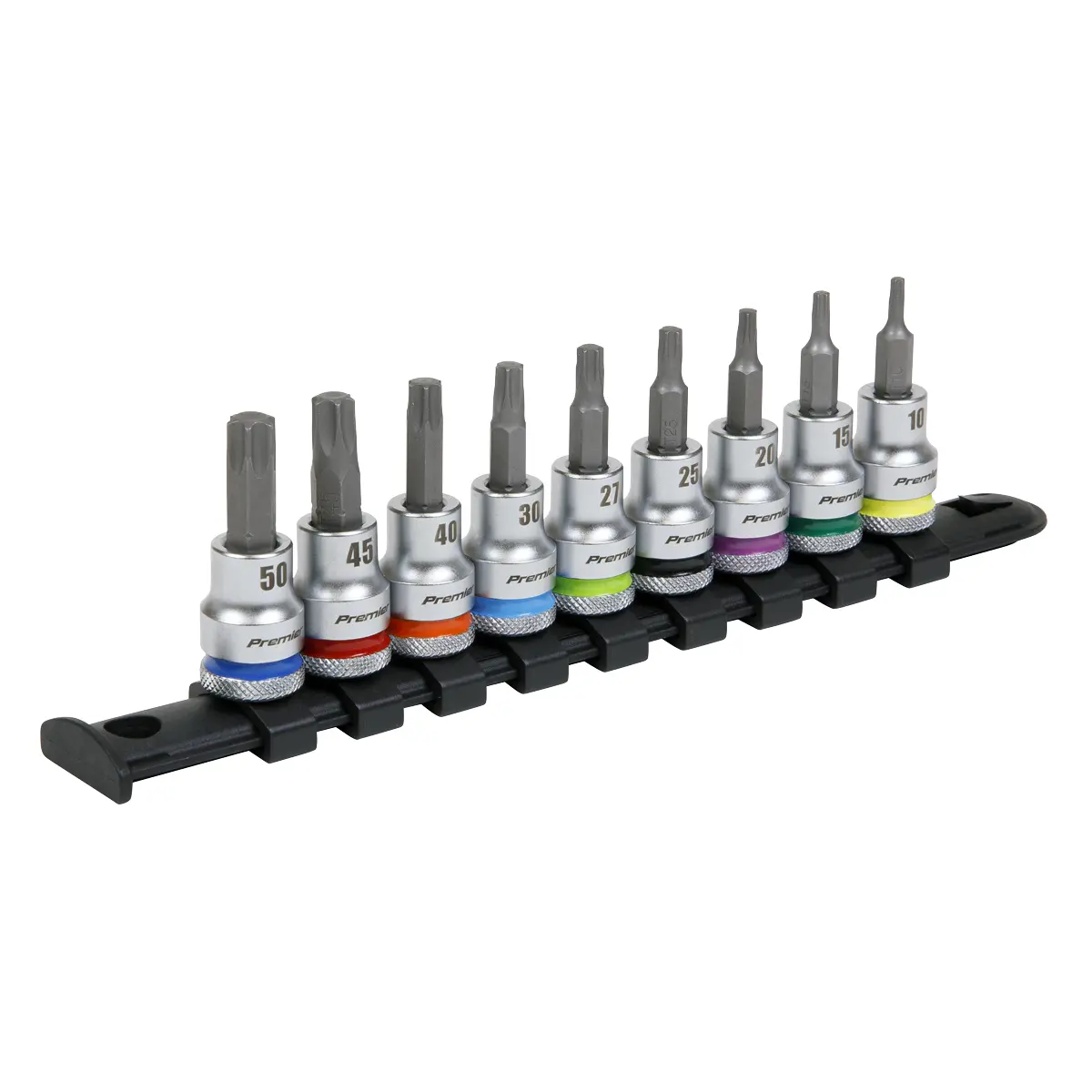 Premier Platinum Trx-Star* Socket Bit Set 3/8"Sq Drive 9Pc Ak6251 1