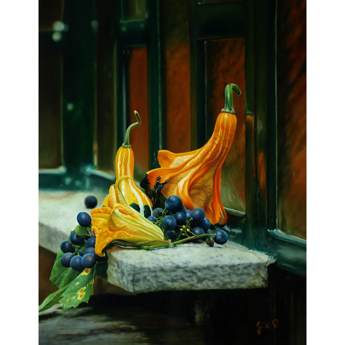 Pumpkins And Grapes 1
