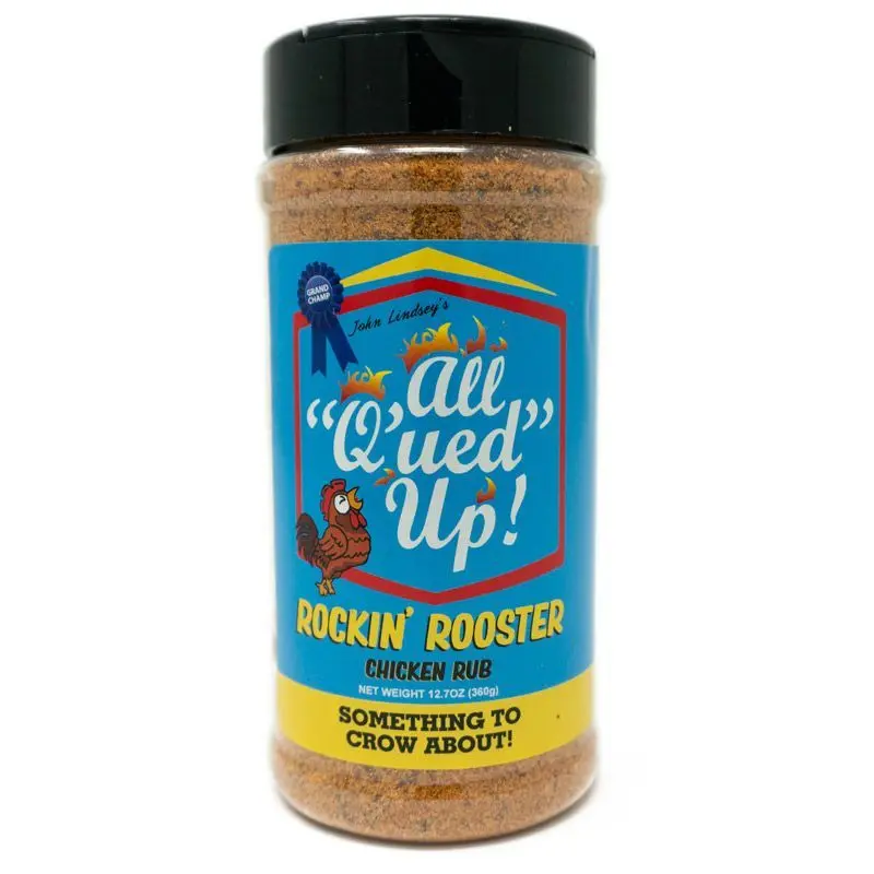 All Q'ued Up Rockin' Rooster Rub 1