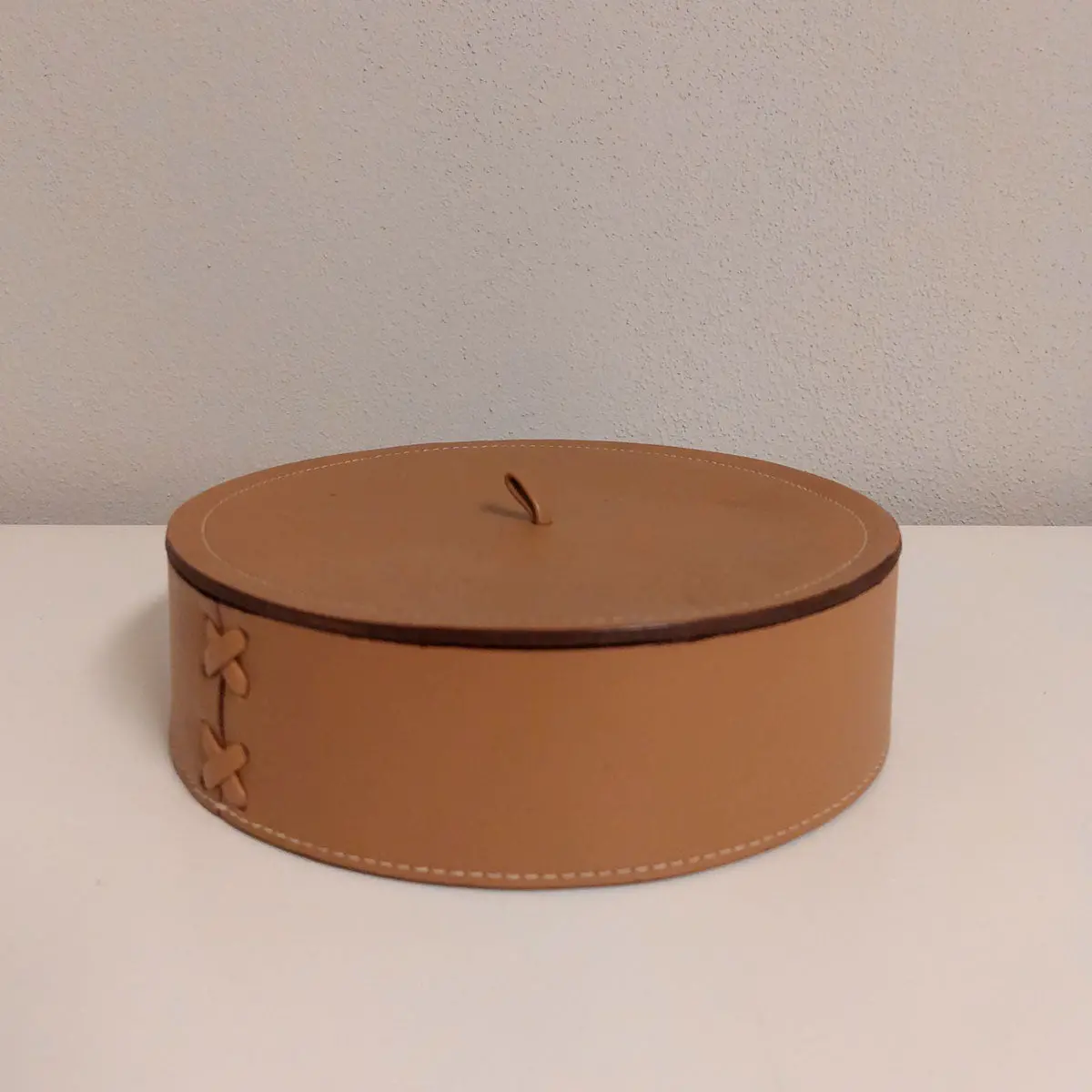 Rope Leather Box With Lid 1