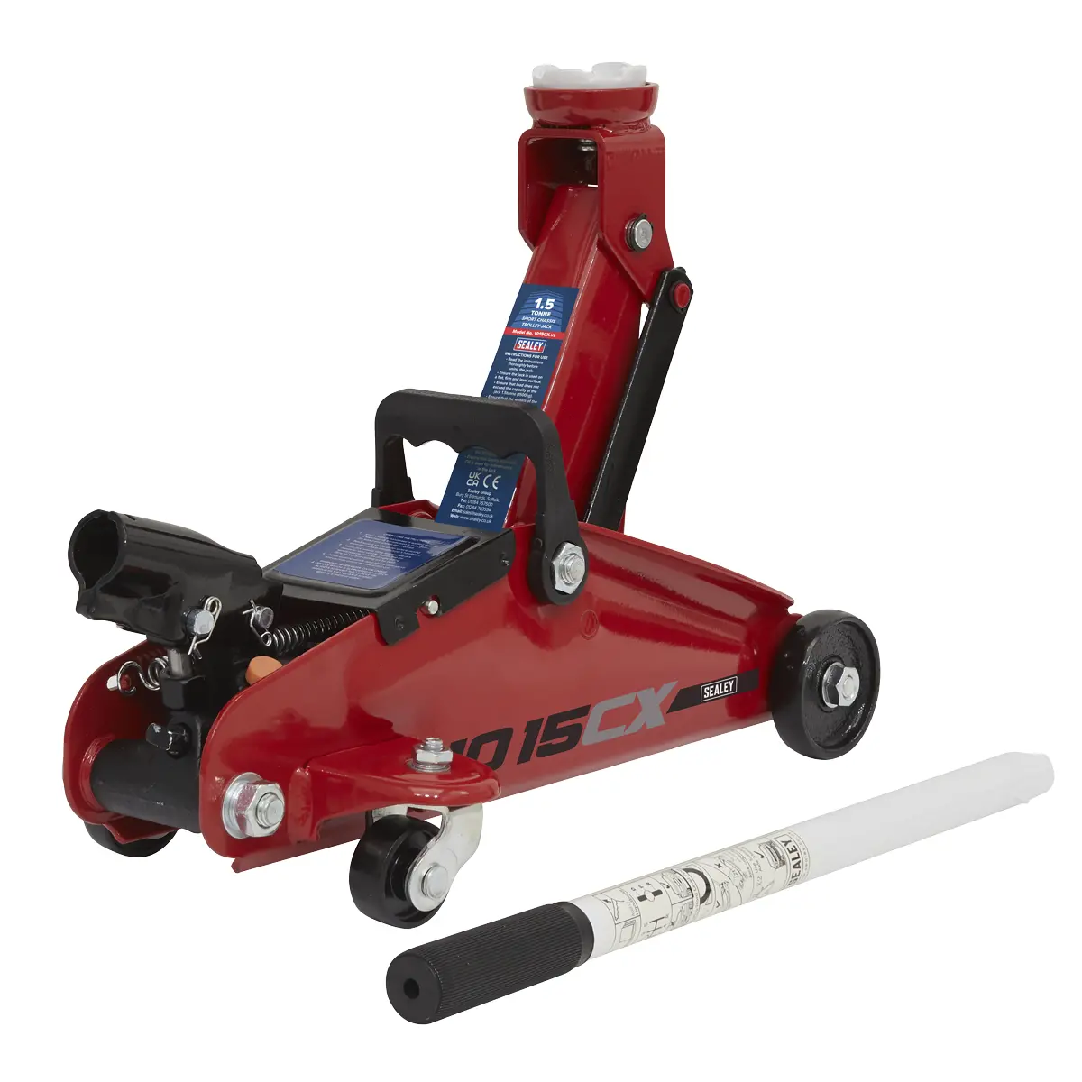 Sealey Short Chassis Trolley Jack 1.5 Tonne 1015Cx 1