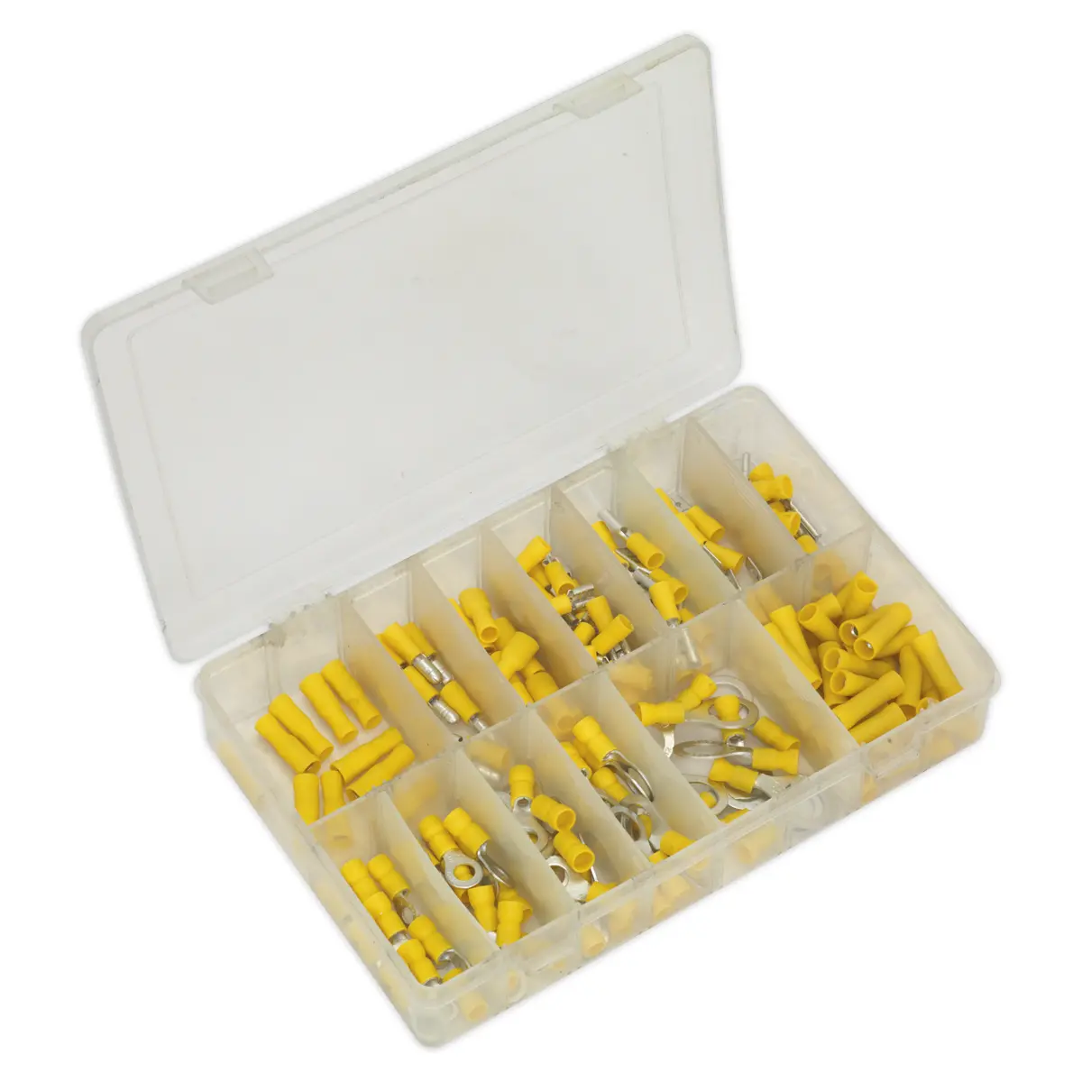 Sealey Crimp Terminal Assortment 140Pc - Yellow Ab041yt 1