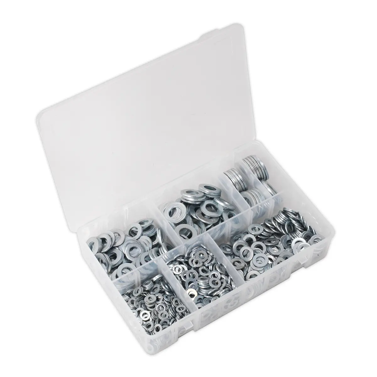 Sealey Flat Washer Assortment M5-M16 Form A 1070Pc Ab055wa 1
