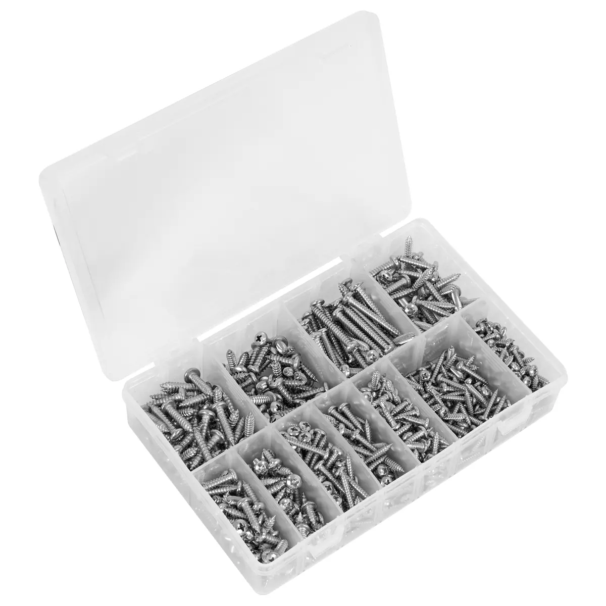 Sealey Stainless Steel Self-Tapping Screw Assortment 700Pc Ab0700ssst 1