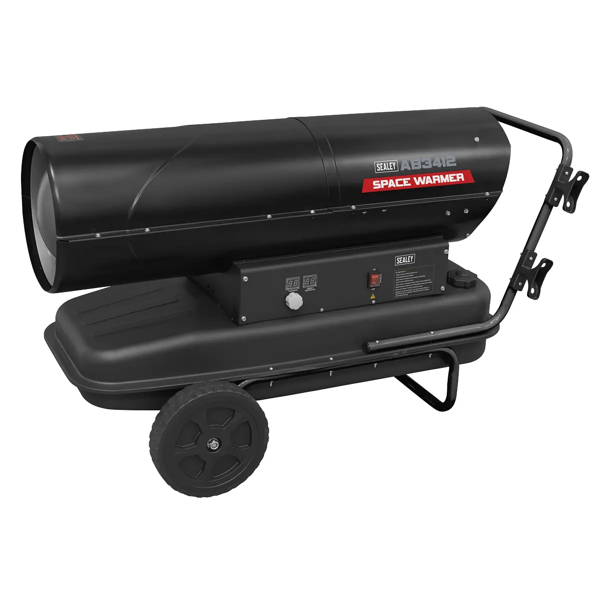 Sealey Space Warmer® Kerosene/Diesel Heater With Wheels 340,000Btu/Hr Ab3412 1