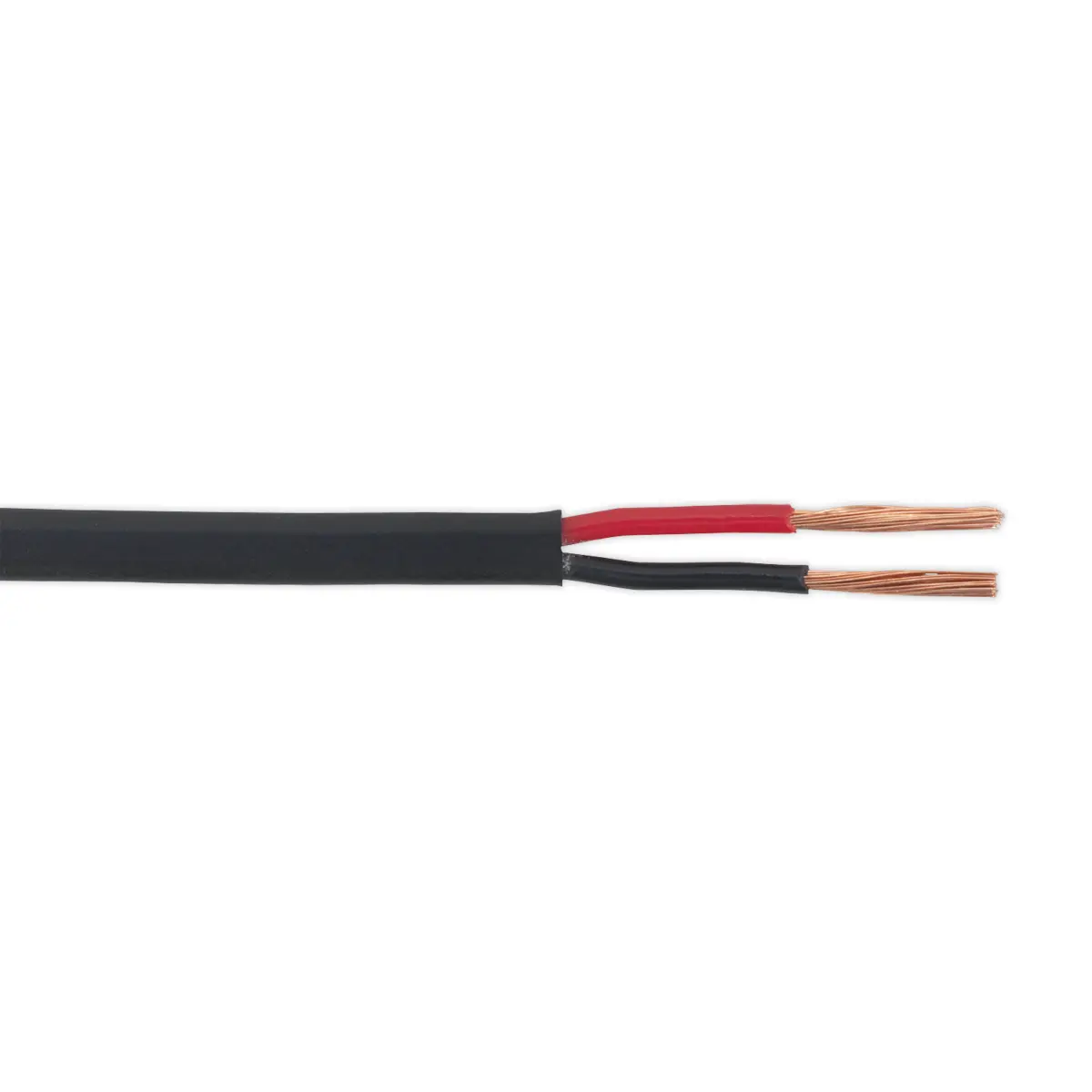 Sealey Thin Wall Flat Automotive Cable Twin 2 X 1Mm² 32/0.20Mm 30M - Black Ac3220twtn 1