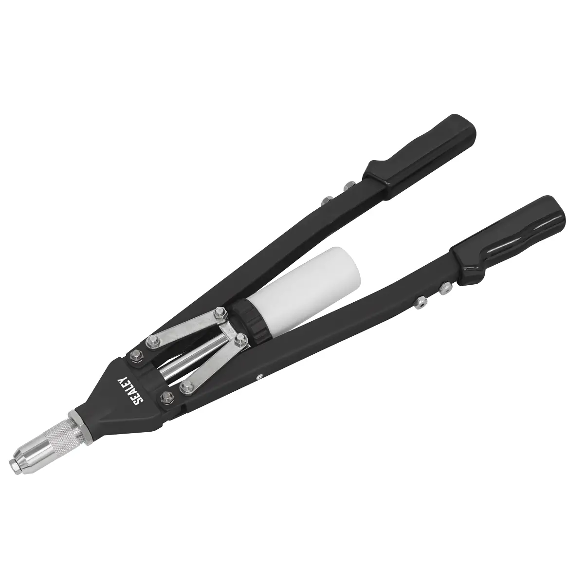 Sealey Heavy-Duty Long-Arm Riveter With Collection Bowl Ak3981 1