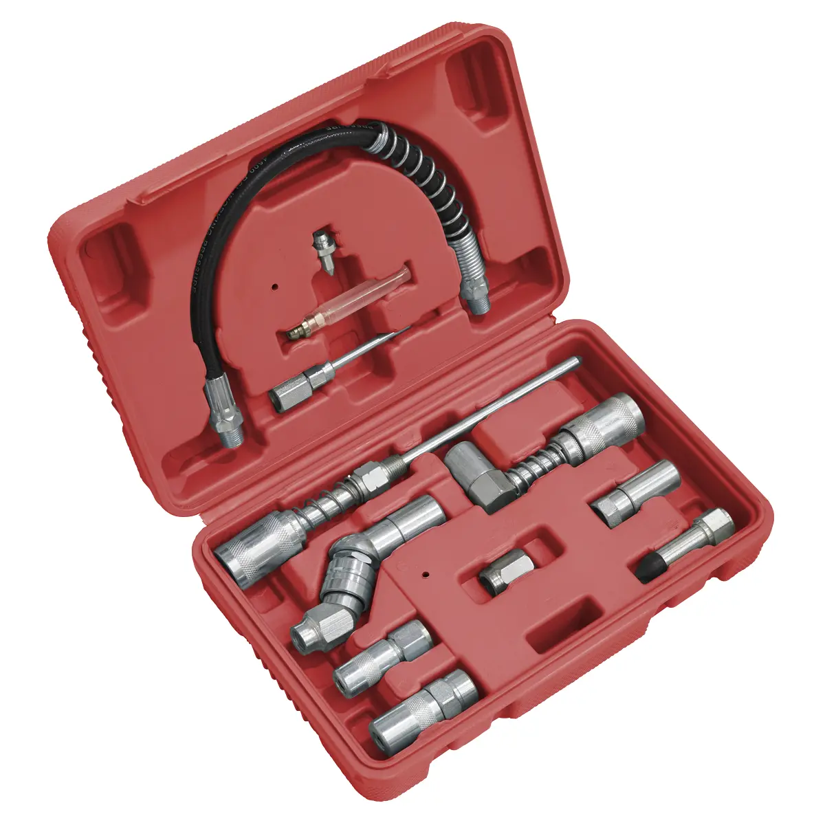Sealey Grease Gun Adaptor Kit 12Pc Ak4482 1