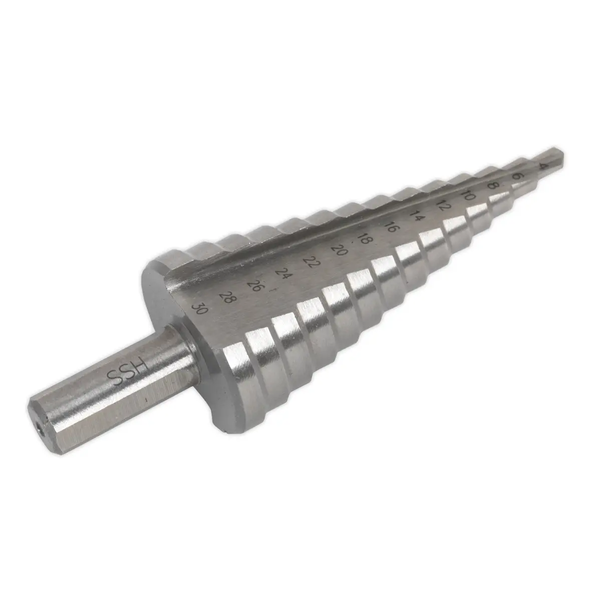 Sealey Double Flute Hss M2 Step Drill Bit 4-30Mm Ak4732 1