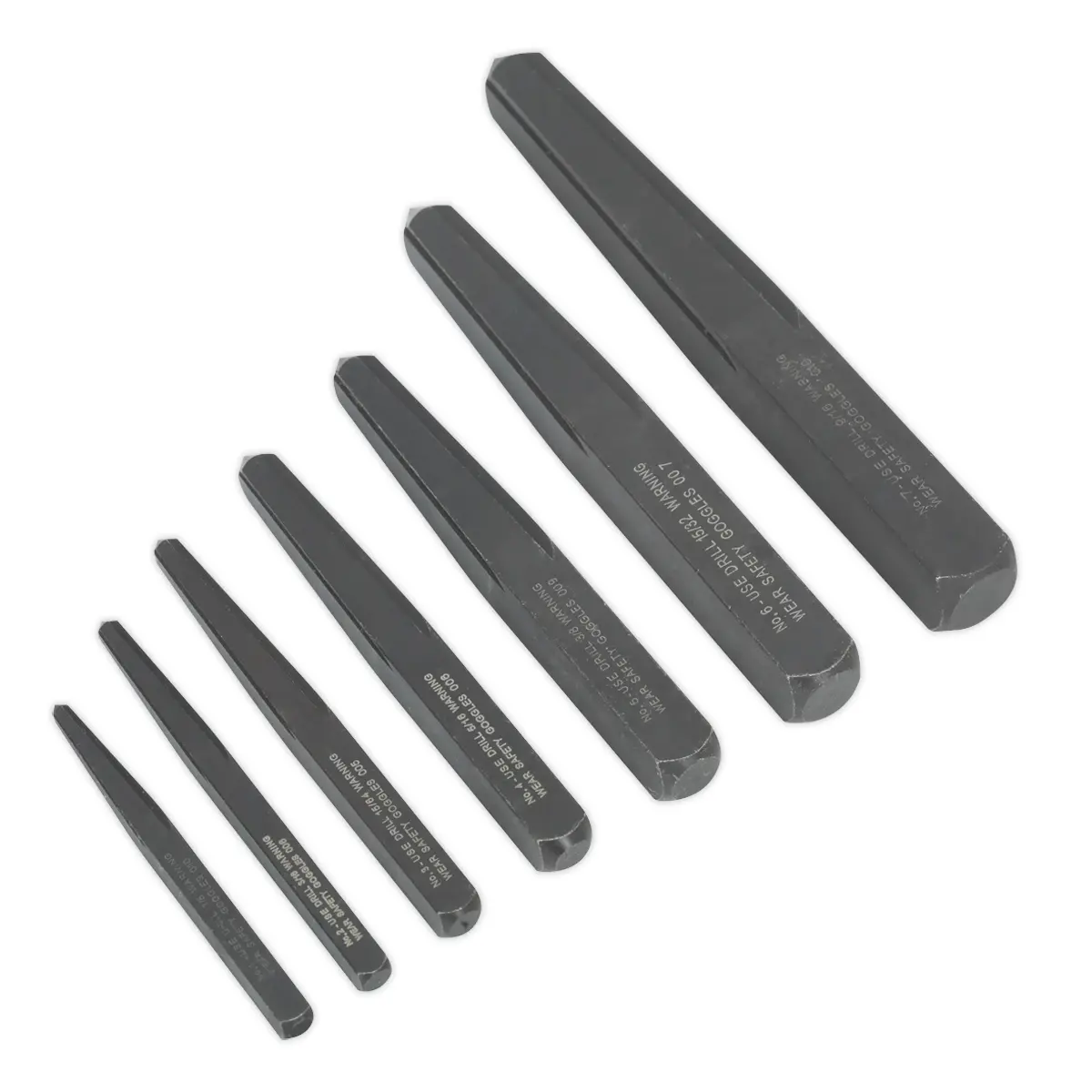 Sealey Square Type Screw Extractor Set 7Pc Ak720 1
