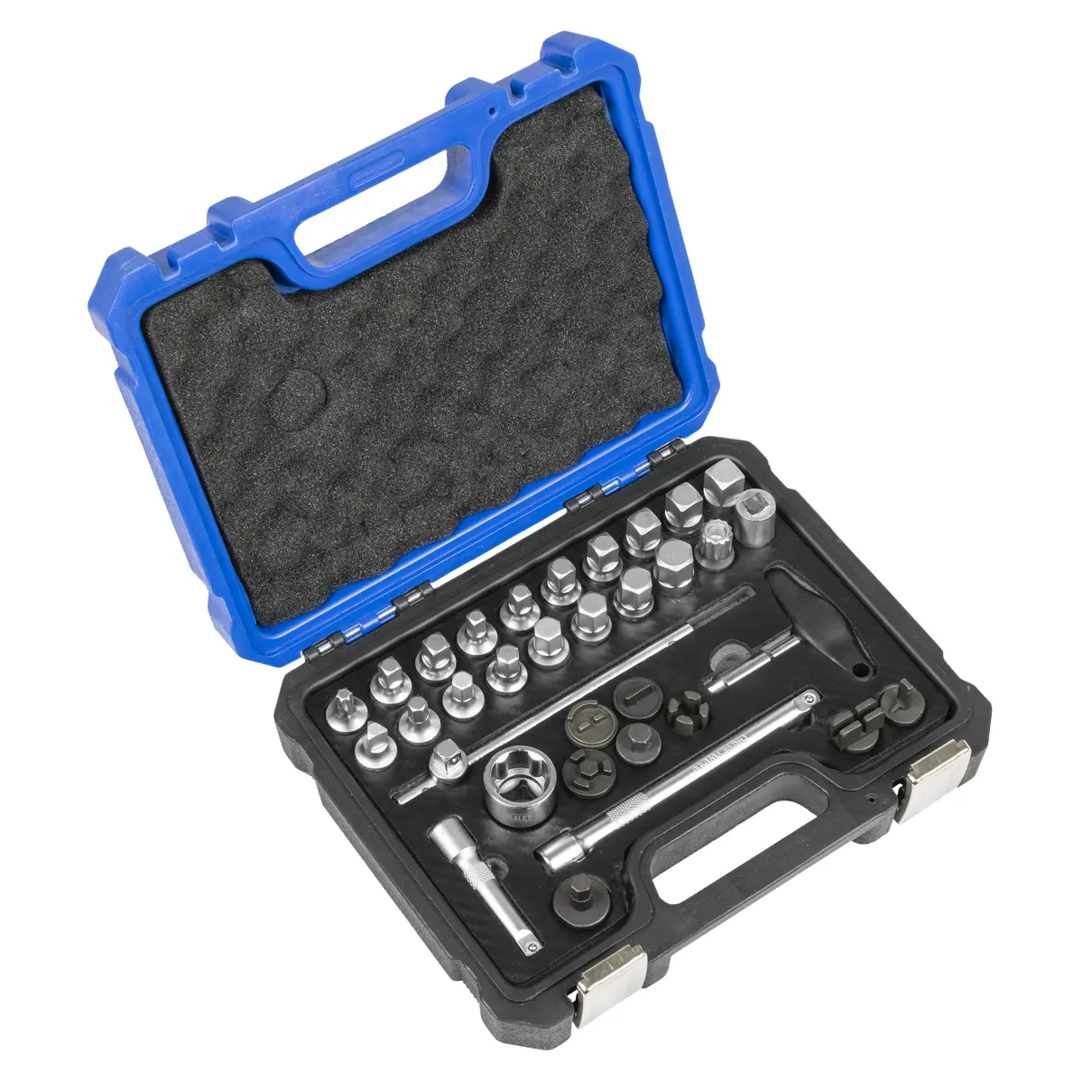 Sealey Master Oil Drain Plug Removal Kit 33Pc Ak758 1