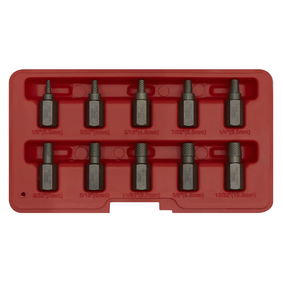 Sealey Multi-Spline Screw Extractor Set 10Pc Ak8181 2