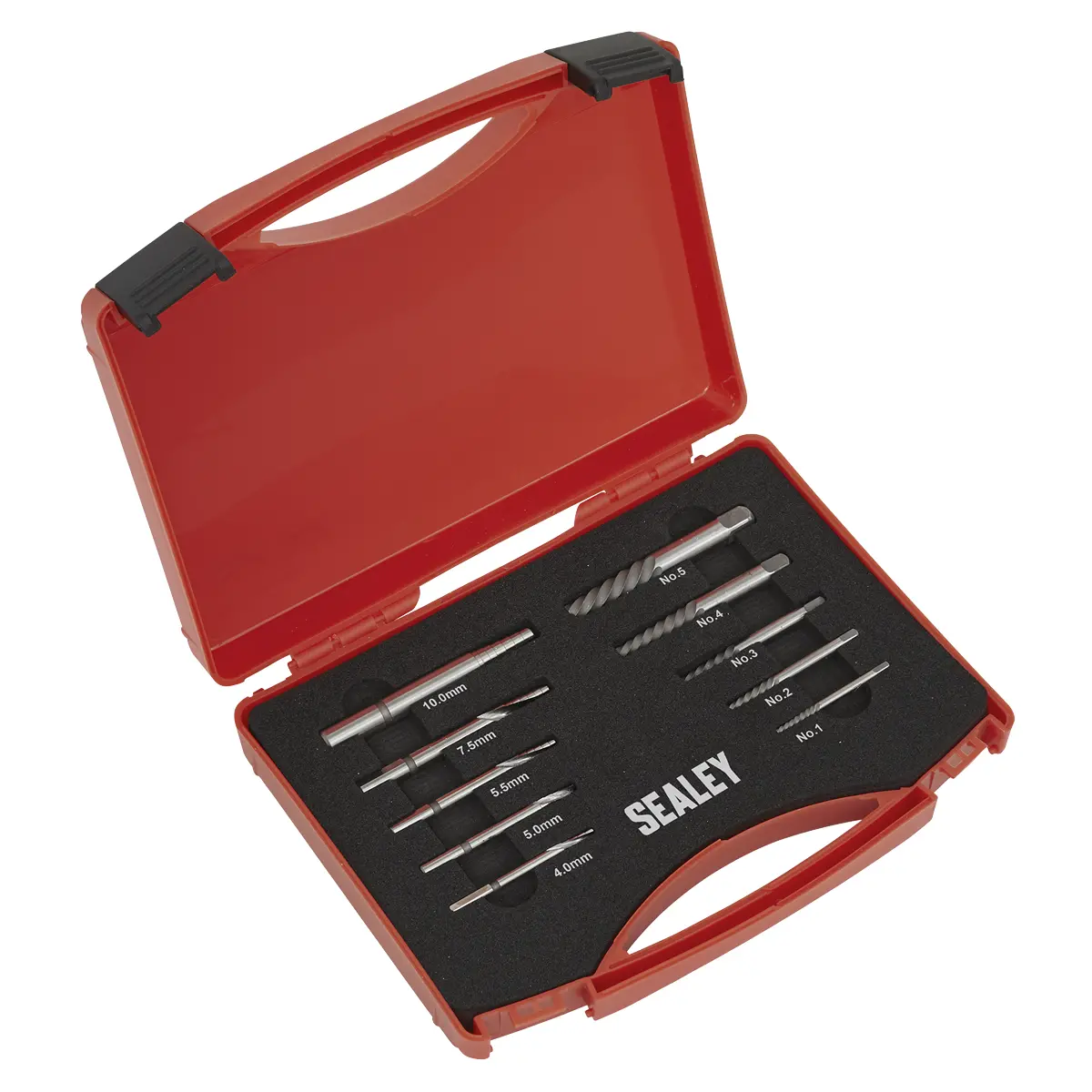 Sealey Step Drill Screw/Bolt Extractor Set 10Pc Ak8187 1