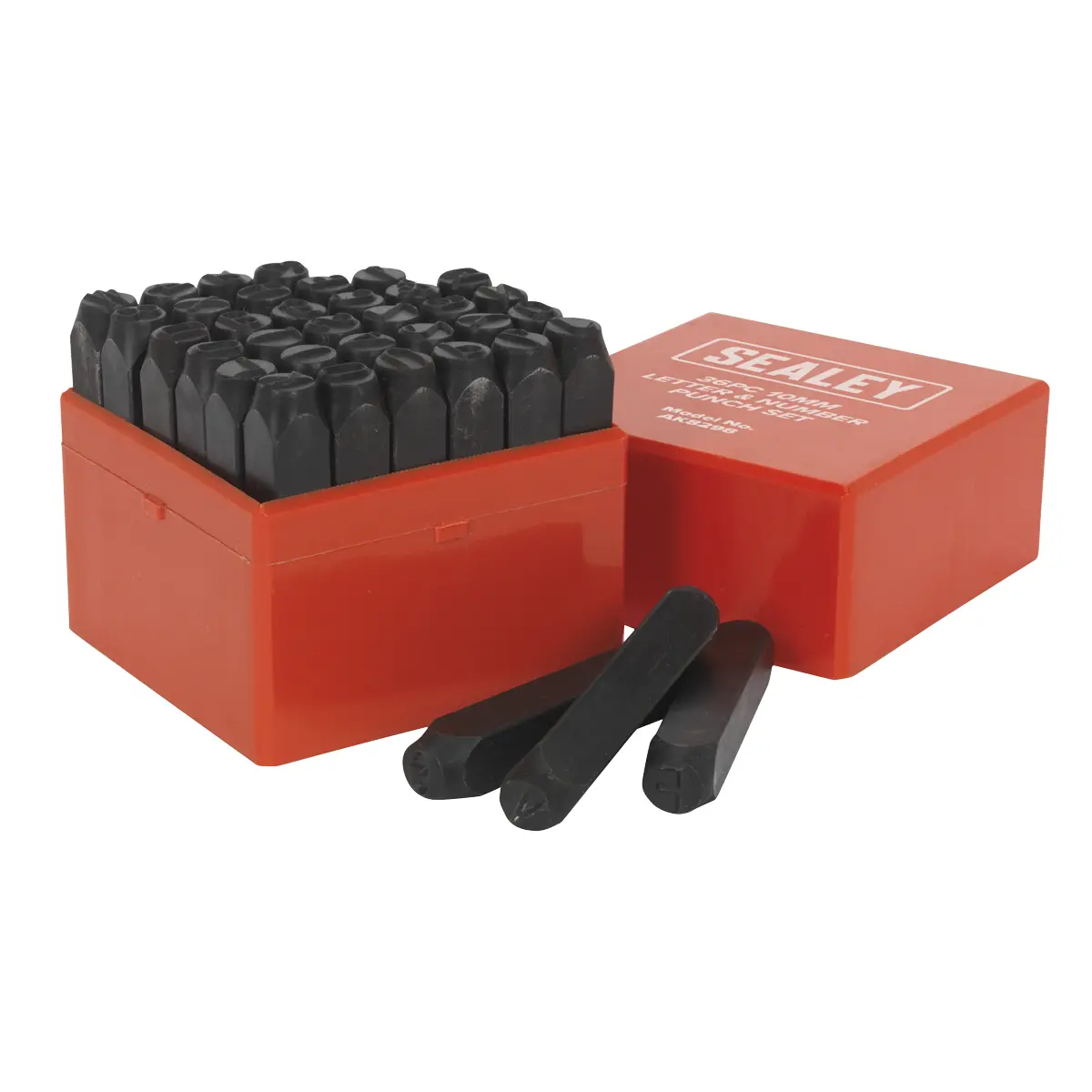 Sealey Letter & Number Punch Set 10Mm 36Pc Ak8298 1