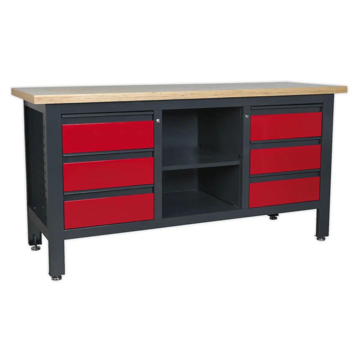 Sealey Workbench With 6 Drawers & Open Storage Ap1905d 1