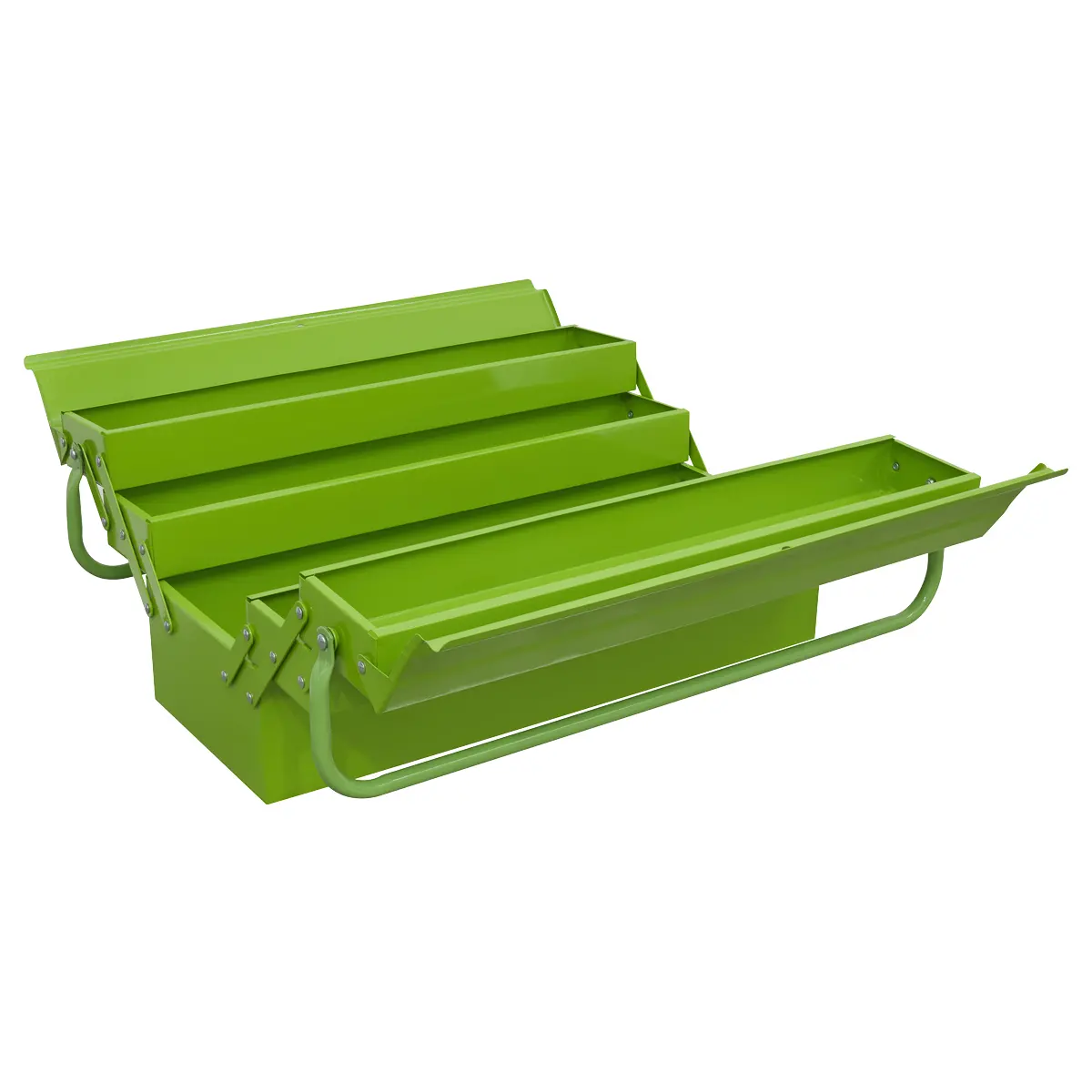 Sealey 4 Tray Cantilever Toolbox 530Mm - Green Ap521hv 1