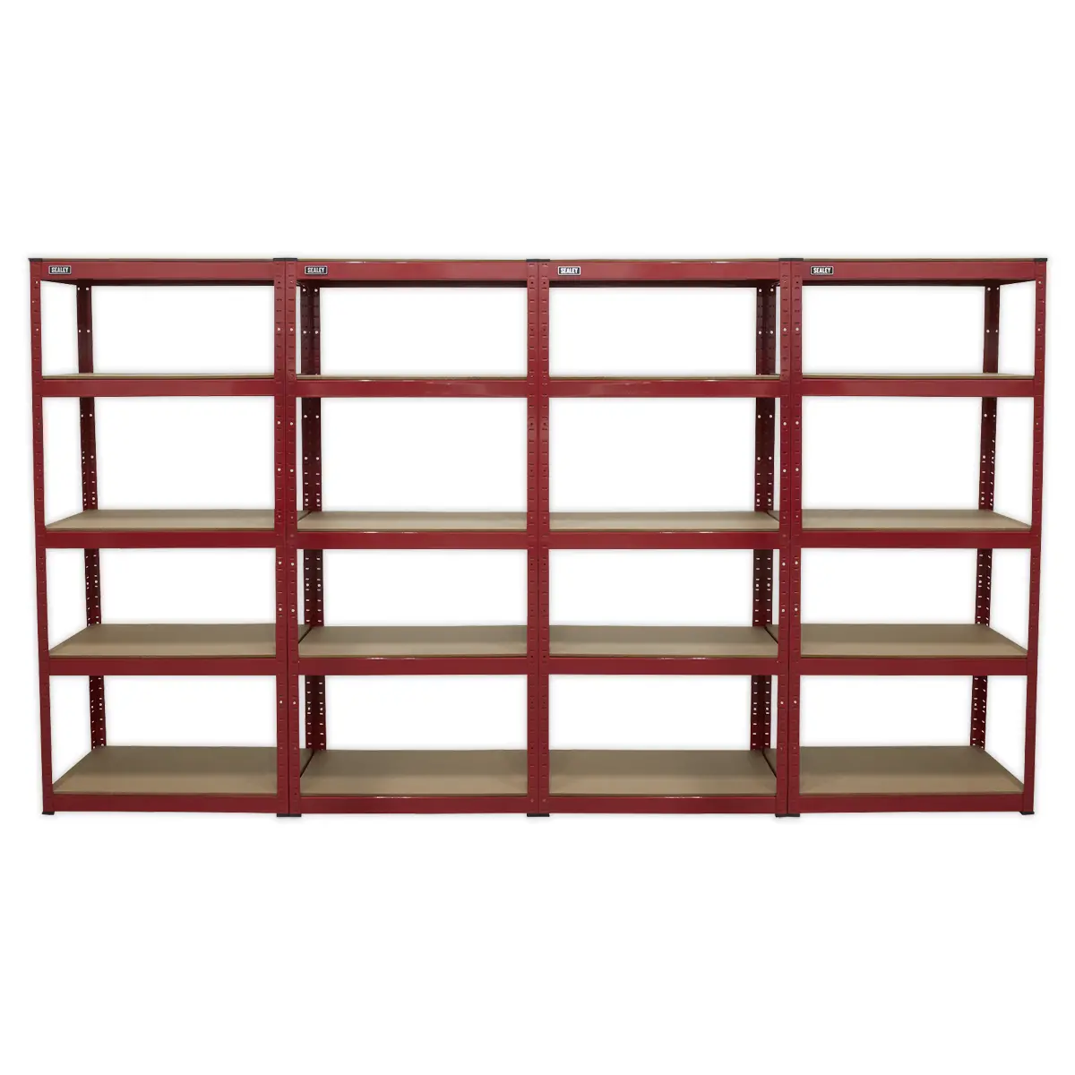 Sealey Racking Unit With 5 Shelves 150Kg Capacity Per Level - Set Of 4 Ap6150combo 1
