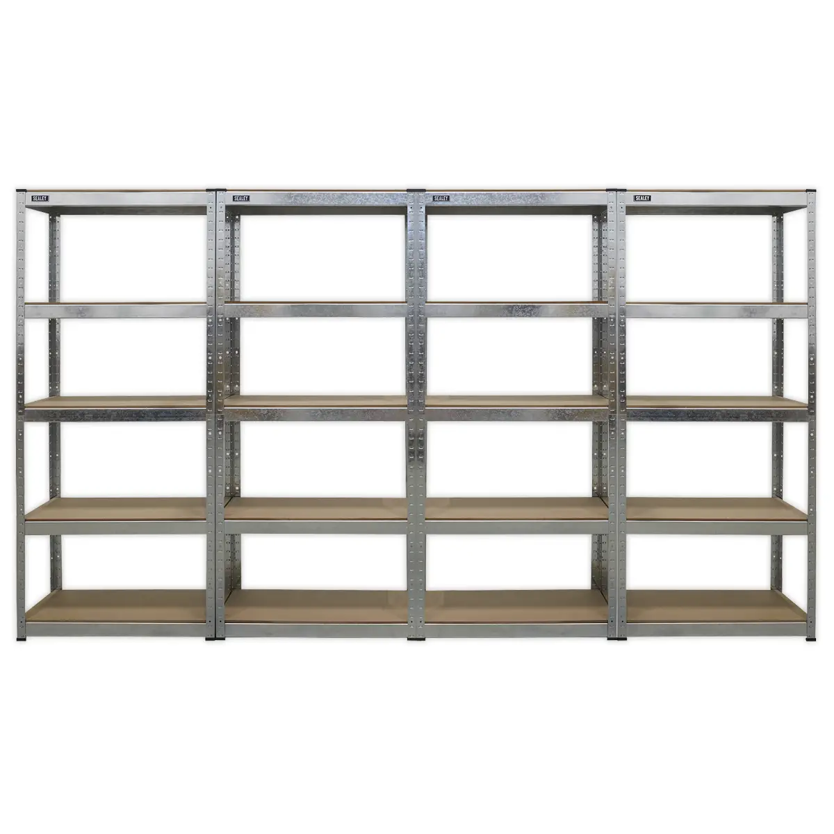 Sealey Racking Unit 5 Shelf 150Kg Capacity Per Level - Set Of 4 Ap6150gscombo 1
