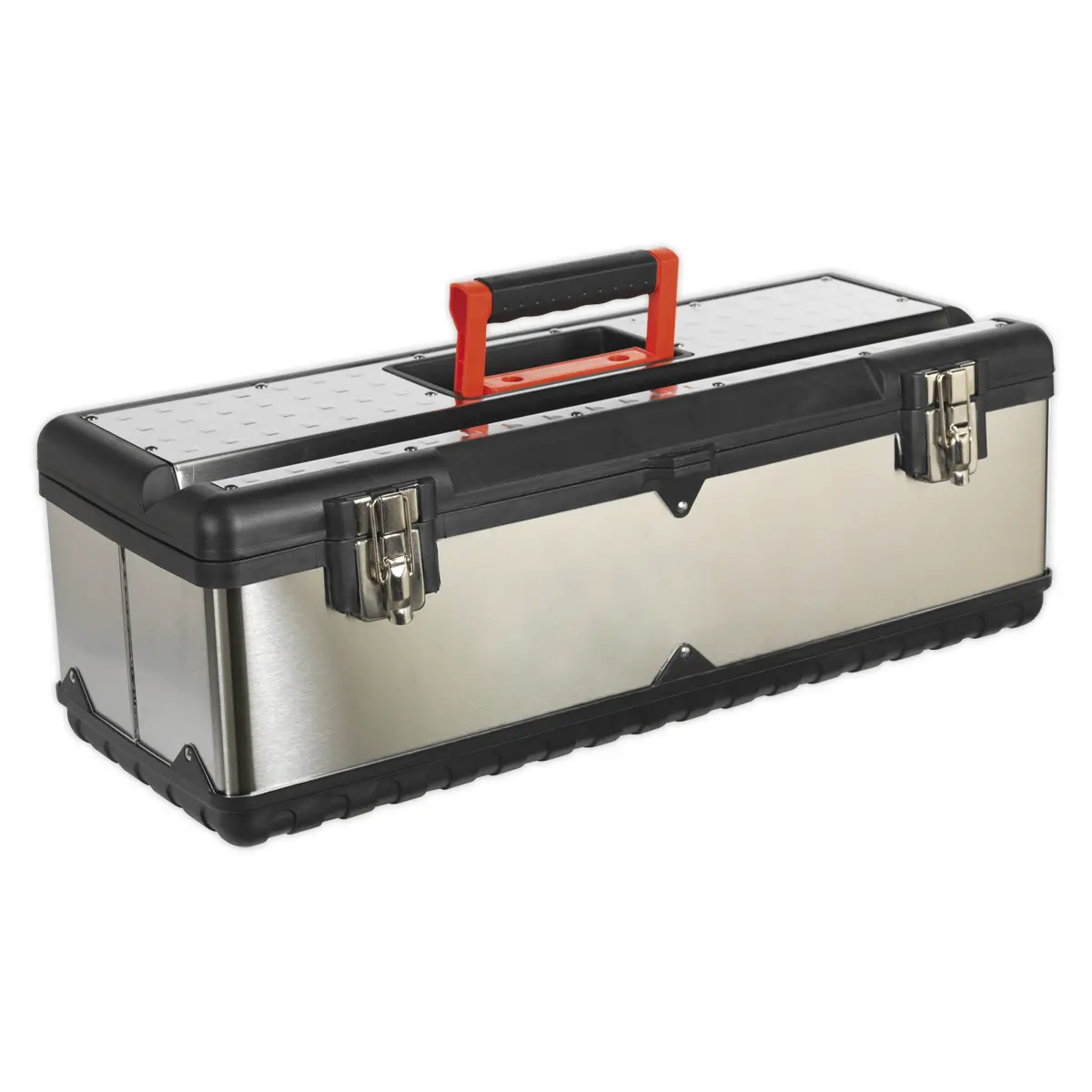 Sealey Stainless Steel Toolbox With Tote Tray 660Mm Ap660s 1