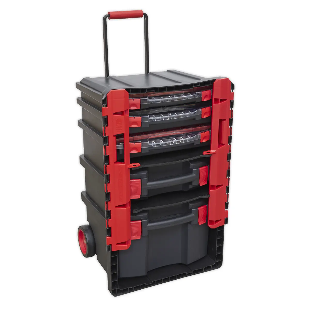 Sealey Professional Mobile Toolbox With 5 Removable Storage Cases Ap860 1