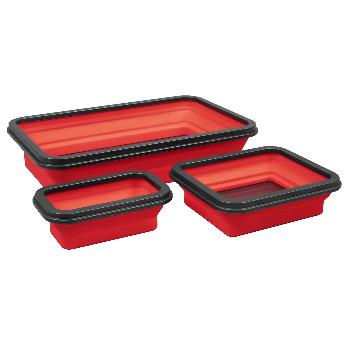 Sealey Parts Tray Collapsible Magnetic - Set Of 3 Apcmts 1