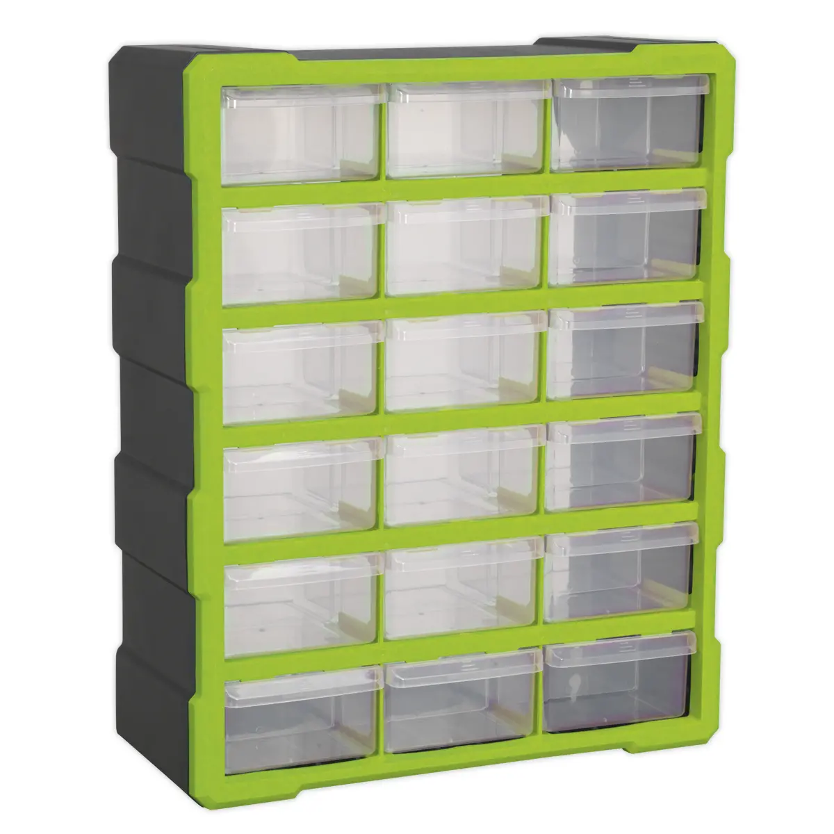 Sealey Cabinet Box 18 Drawer - Green/Black Apdc18hv 1