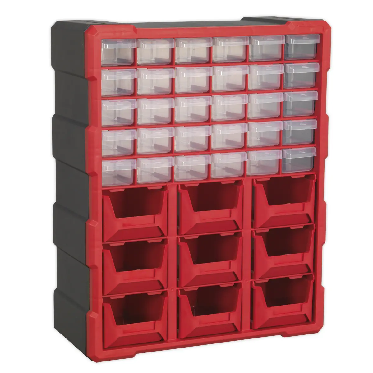 Sealey Cabinet Box 39 Drawer - Red/Black Apdc39r 1