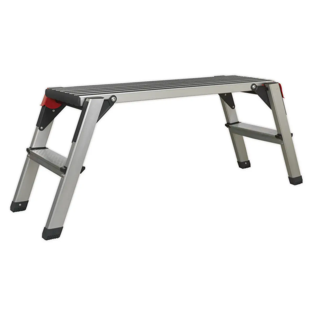 Sealey Aluminium 2-Tread Folding Platform - En 131-4 Aps2 1