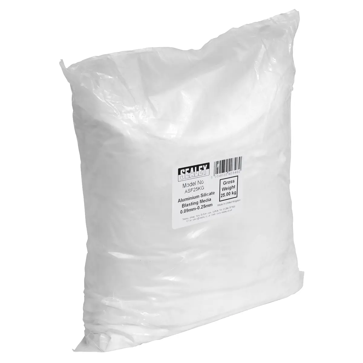 Sealey Aluminium Silicate Blasting Media 0.09Mm-0.25Mm Asf25kg 1