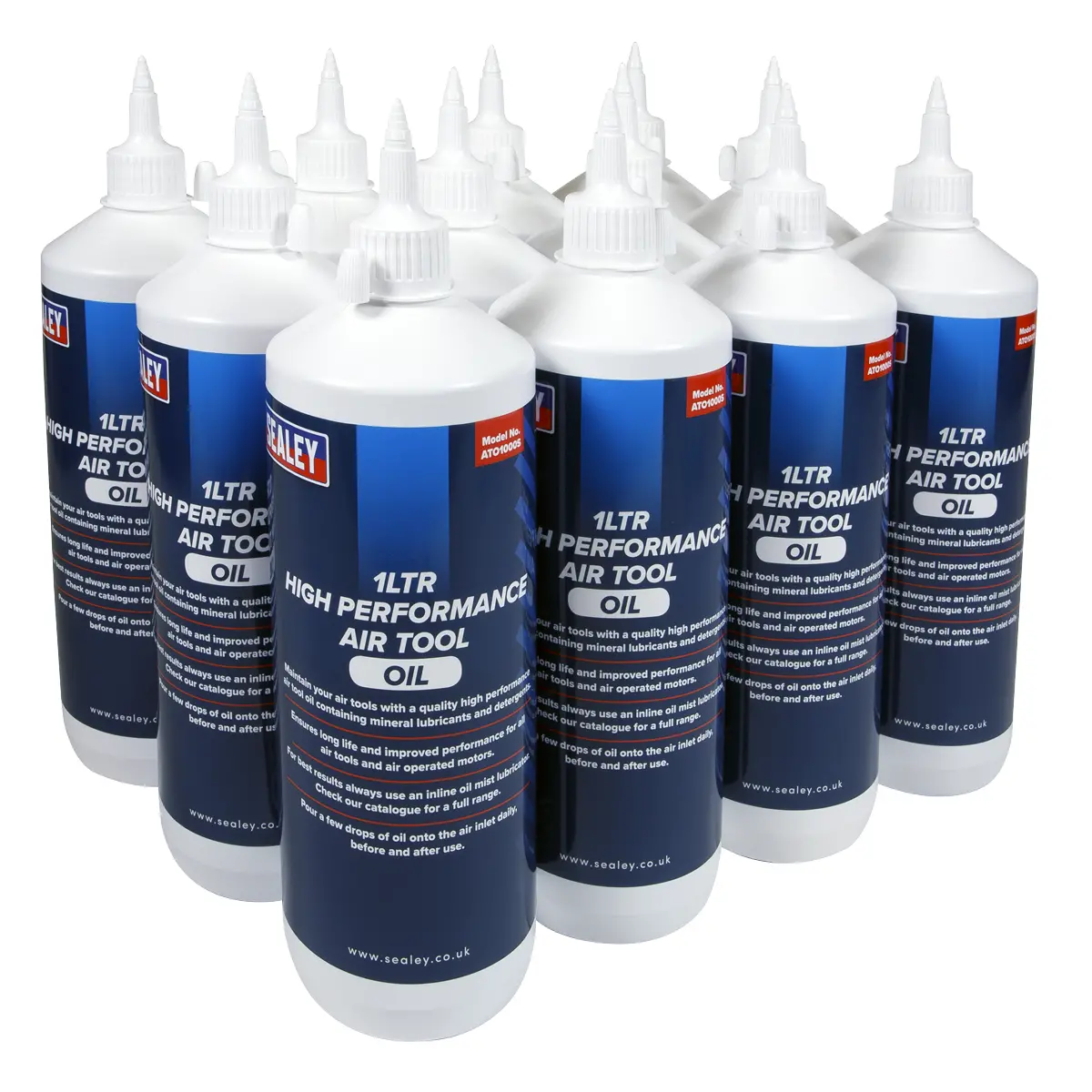 Sealey Air Tool Oil 1L - Pack Of 12 Ato/1000 1