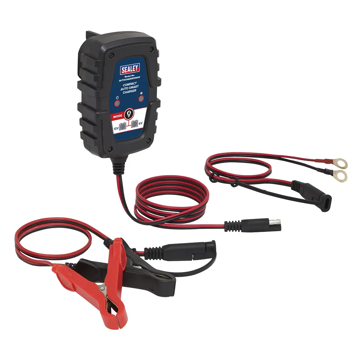 Sealey 6/12V Compact Smart Trickle Charger & Maintainer 1A Autocharge100hf 1
