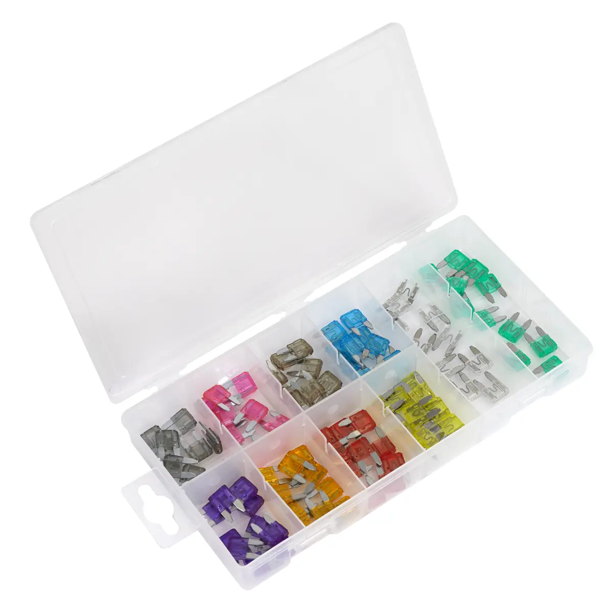 Sealey Automotive Mini Blade Fuse Assortment 100Pc Bcf100 1