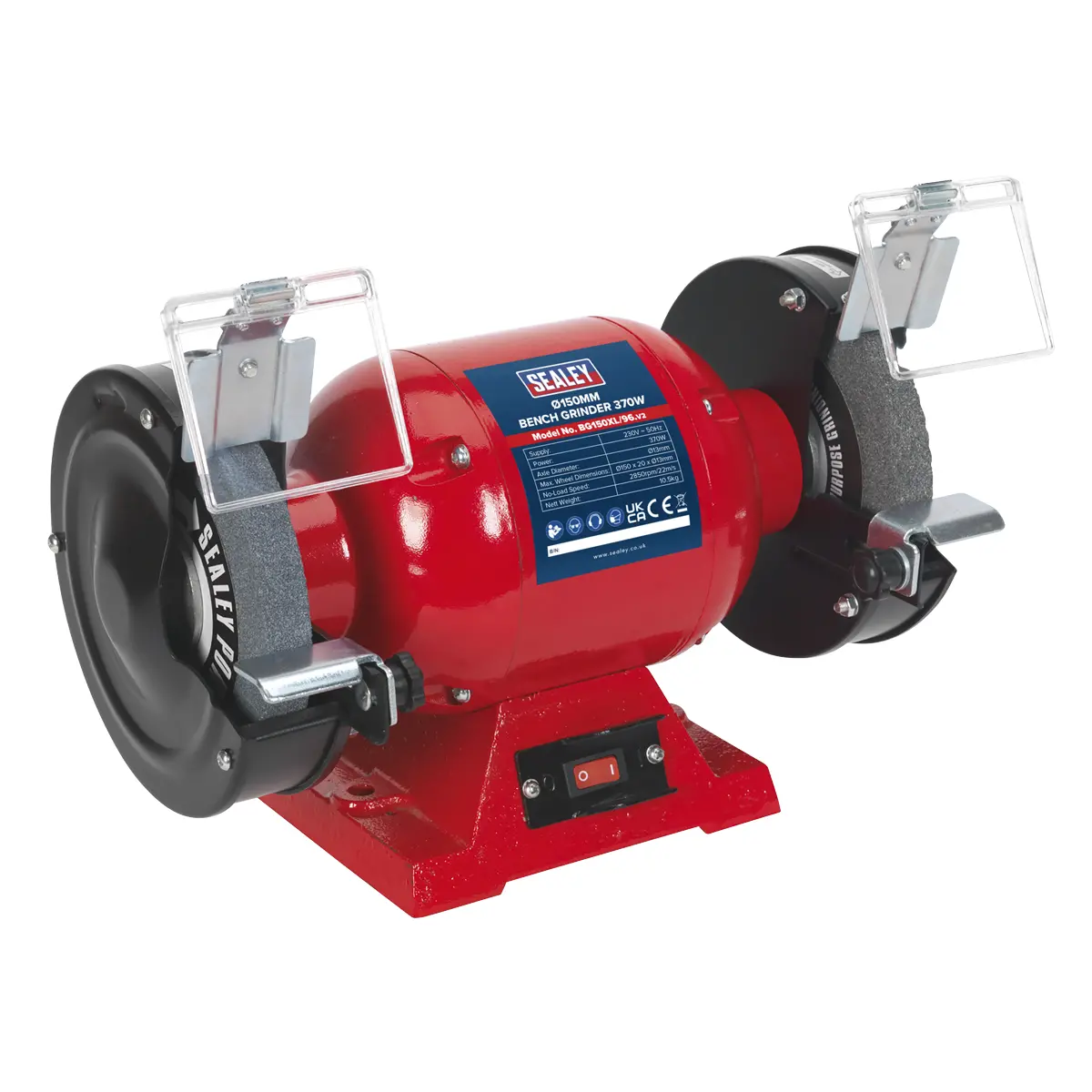 Sealey 150Mm Bench Grinder 370W/230V Bg150xl/96 1