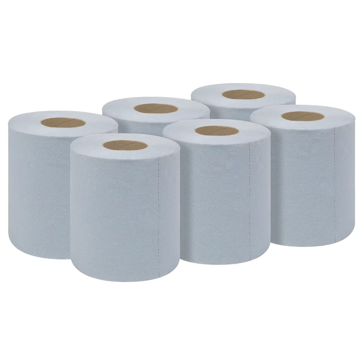 Sealey 2-Ply Embossed Blue Paper Roll 60M - Pack Of 6 Blu60 1