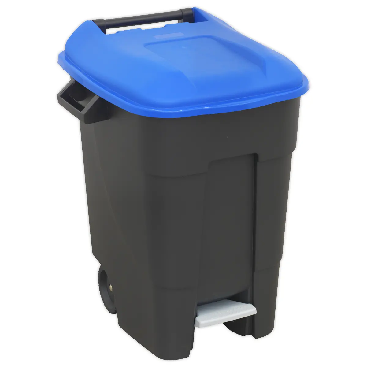 Sealey Refuse/Wheelie Bin With Foot Pedal 100L - Blue Bm100pb 1