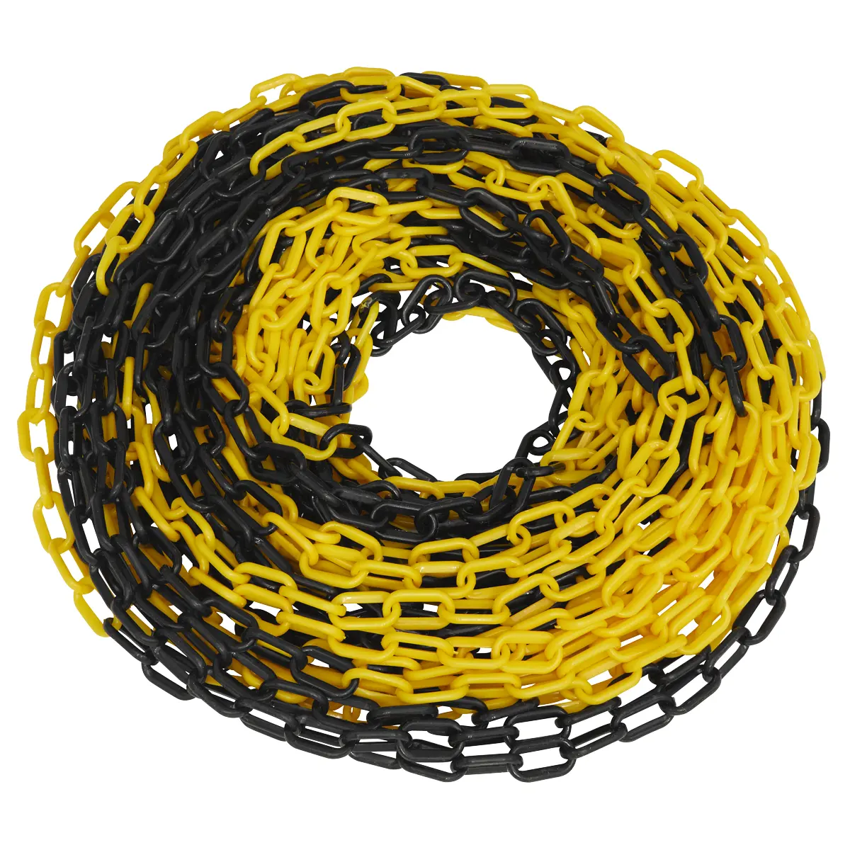 Sealey Plastic Chain 25M X 6Mm - Black/Yellow Byc25m 1