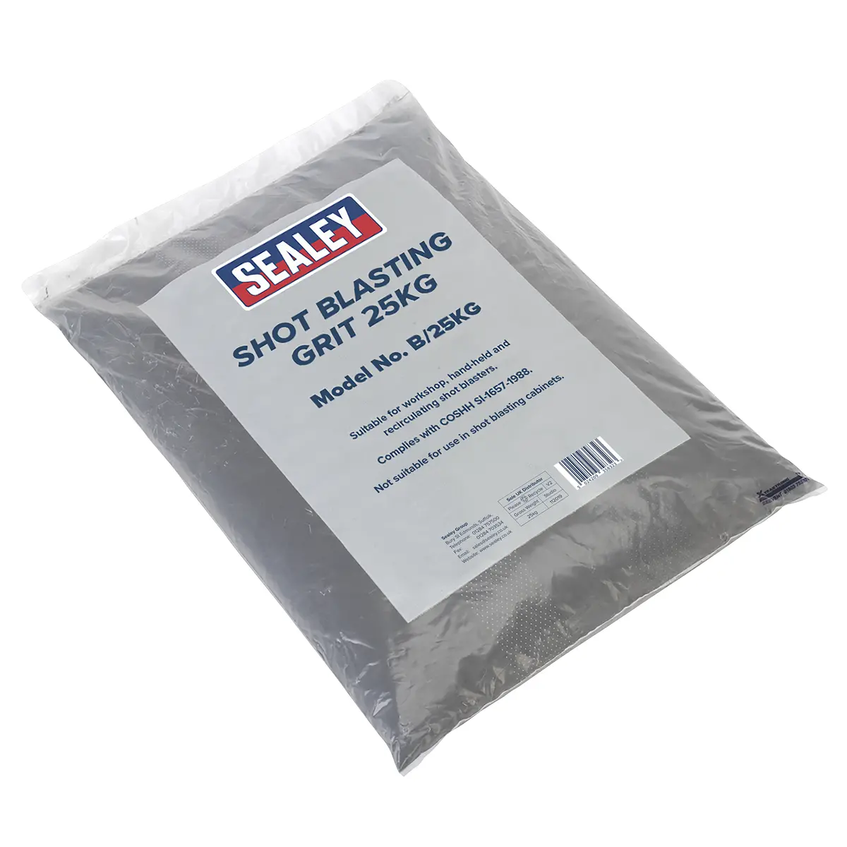 Sealey Shot Blasting Grit Bag 25Kg B/25Kg 1