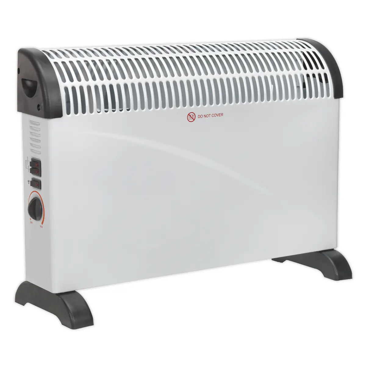 Sealey Convector Heater With 3 Heat Settings Thermostat & Turbo Fan 2000W Cd2005t 1