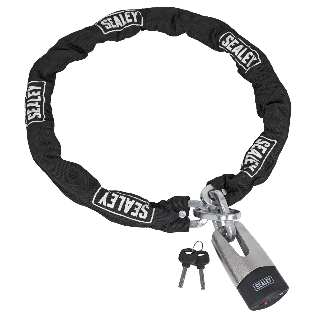 Sealey Motorcycle Chain & Disc Lock 10.5 X 10.5 X 1500Mm 4* Art Approved Cla109dl 1