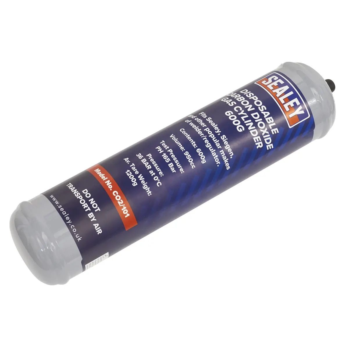 Sealey Disposable Carbon Dioxide Gas Cylinder 600G Co2/101 1