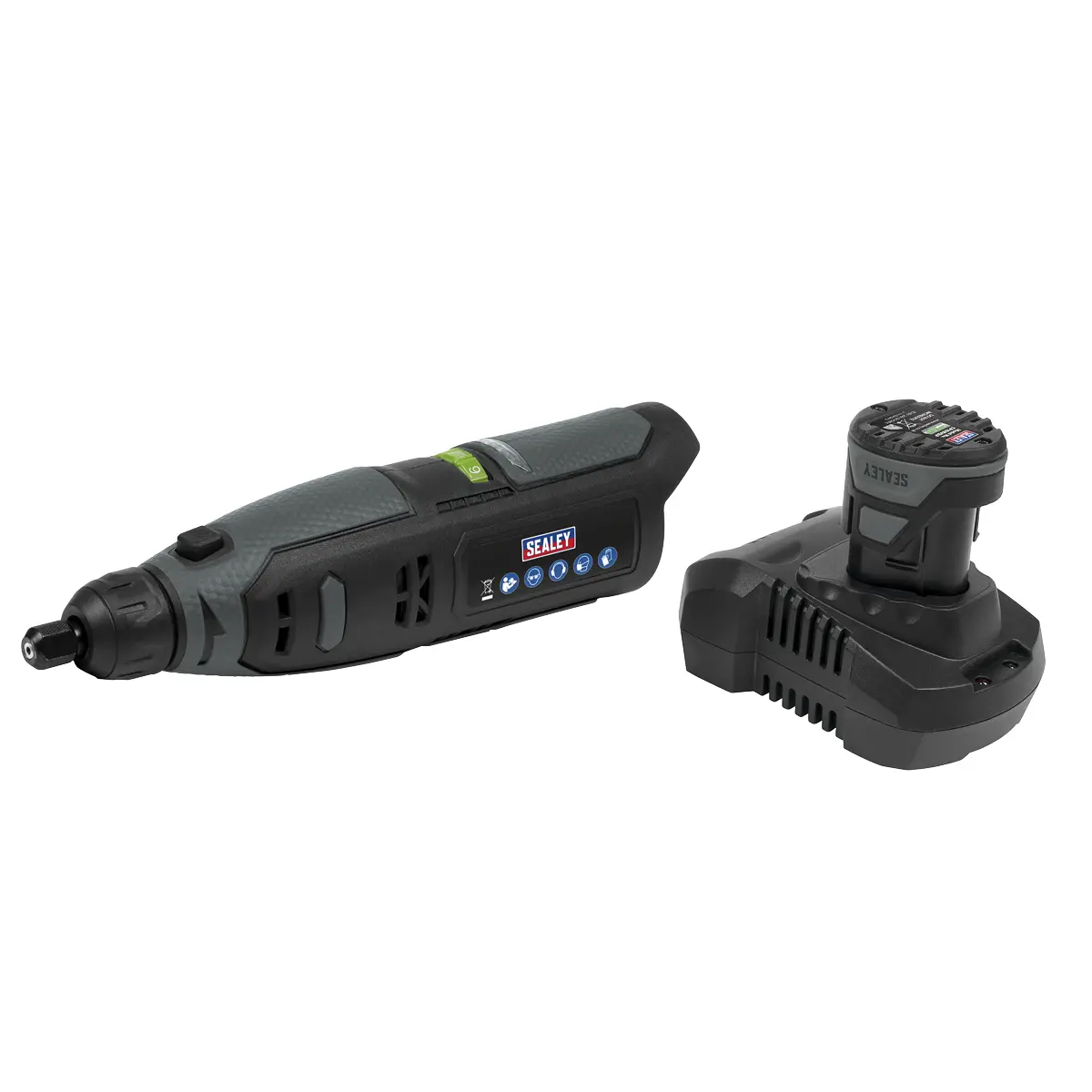 Sealey Sv10.8 Series Cordless Multipurpose Mini Grinder Kit 10.8V 2Ah Cp108vmg 1