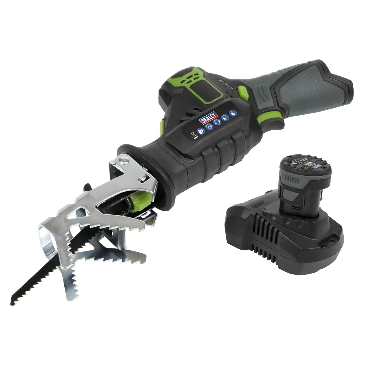 Sealey Sv10.8 Series Cordless Reciprocating Saw Kit 10.8V 2Ah Cp108vrs 1