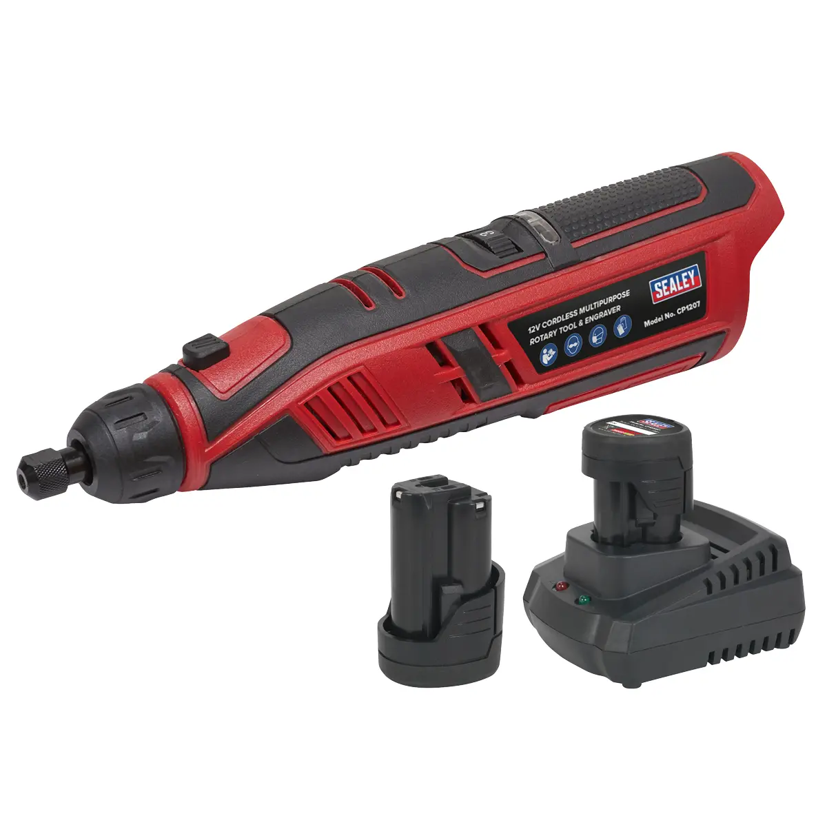 Sealey Sv12 Series Cordless Multipurpose Rotary Tool  Engraver Kit 49Pc 12V 2Ah… 1