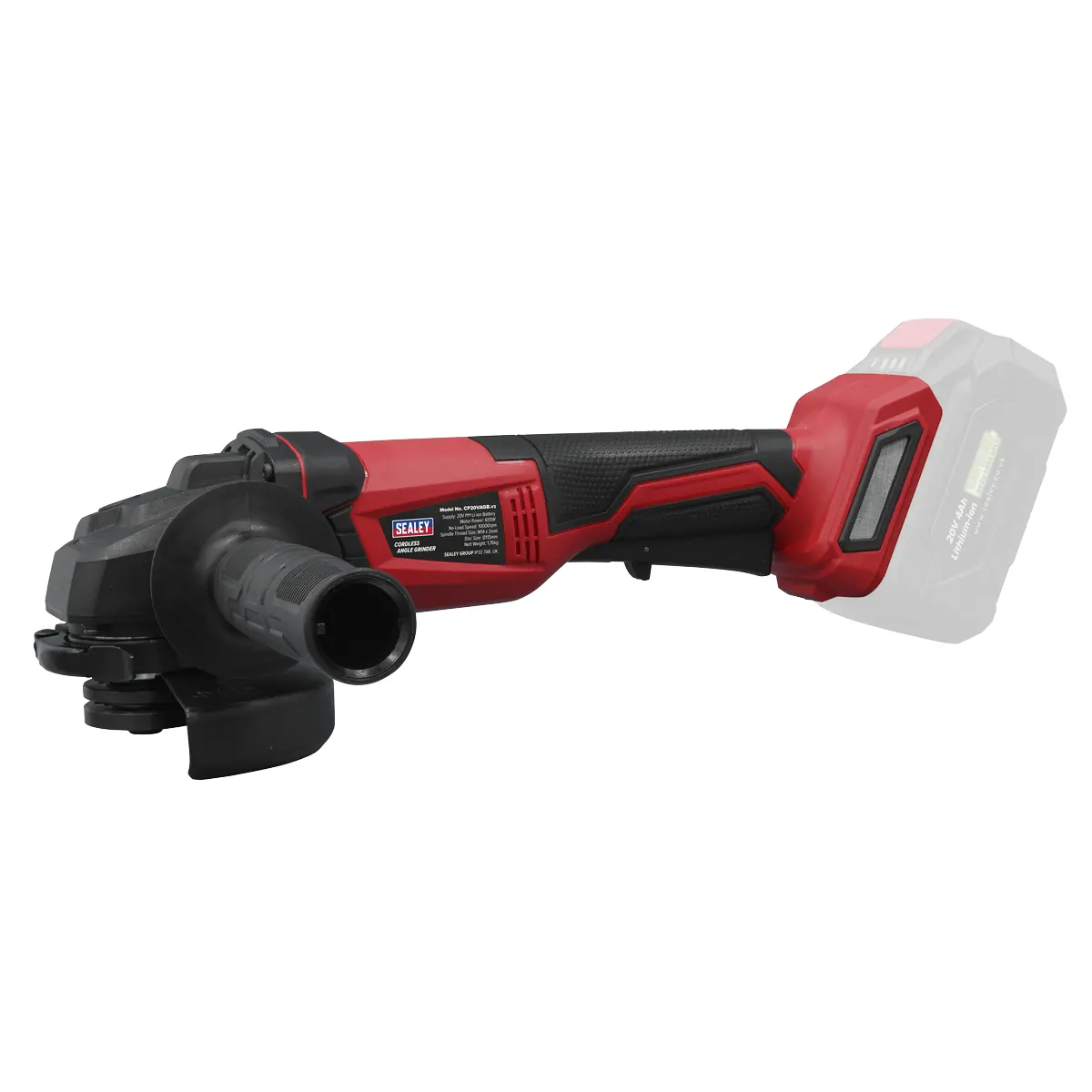 Sealey Sv20 Series 115Mm Cordless Angle Grinder 20V - Body Only Cp20vagb 1