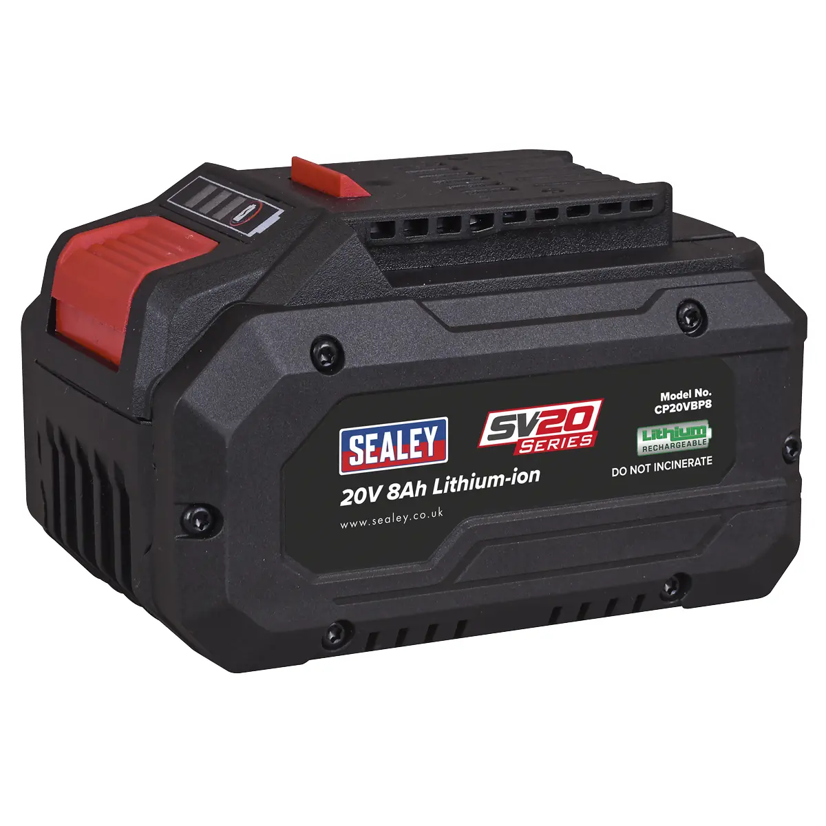 Sealey Sv20 Series Power Tool Battery 20V 8Ah Cp20vbp8 1