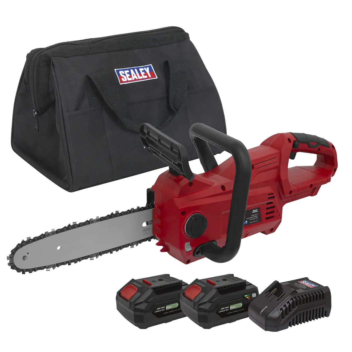 Sealey Sv20 Series 25Cm Cordless Chainsaw Kit 20V 4Ah - 2 Batteries Cp20vchskit 1