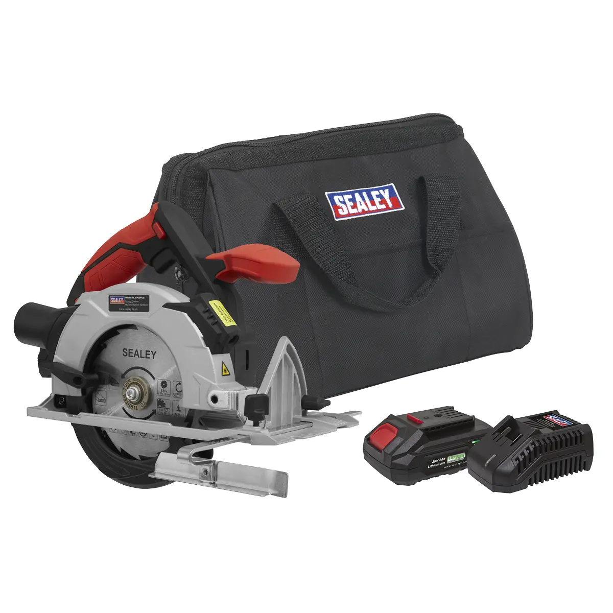 Sealey Sv20 Series 150Mm Cordless Circular Saw Kit 20V 2Ah Cp20vcskit1 1