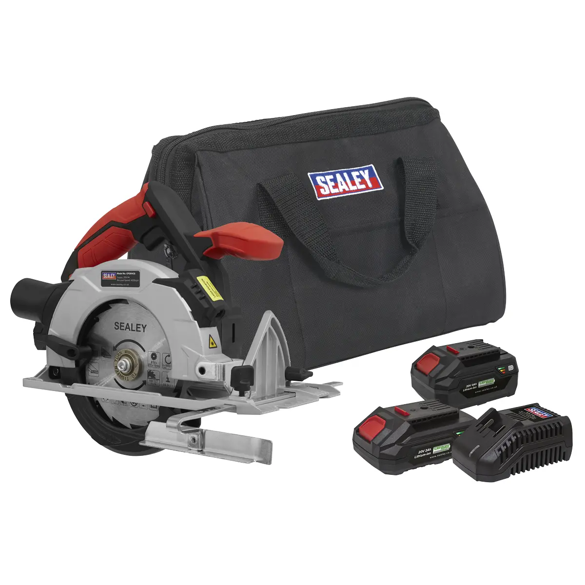 Sealey Sv20 Series 150Mm Cordless Circular Saw Kit 20V - 2 Batteries Cp20vcskit 1