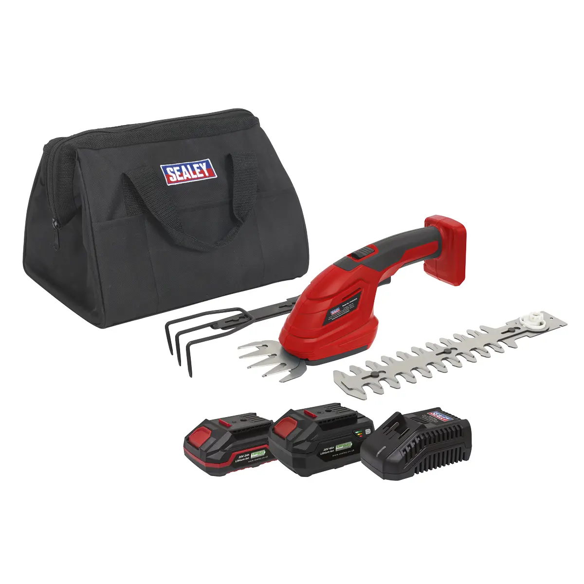 Sealey Sv20 Series 3-In-1 Cordless Garden Tool 20V - 2 Batteries Cp20vgt3kit 1