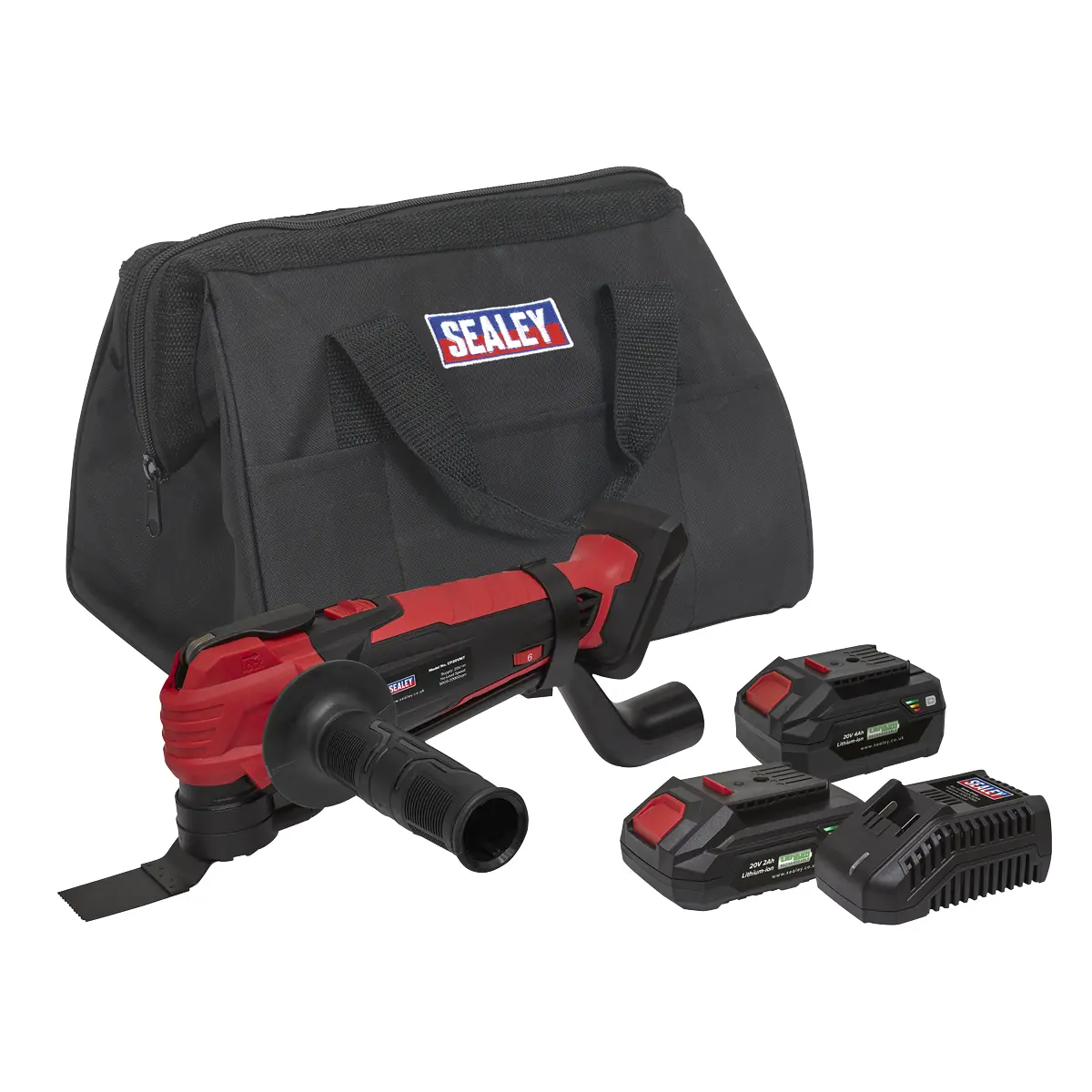 Sealey Sv20 Series Cordless Oscillating Multi-Tool Kit 20V - 2 Batteries Cp20vmtkit 1